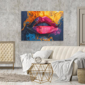 Flowing Lips - Luxury Wall Art