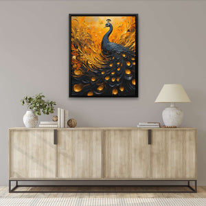 Flowing peacock - Luxury Wall Art