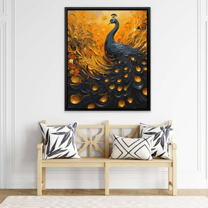 Flowing peacock - Luxury Wall Art