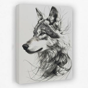 Flowing Wolf - Luxury Wall Art