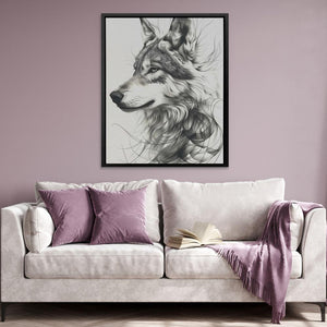 Flowing Wolf - Luxury Wall Art