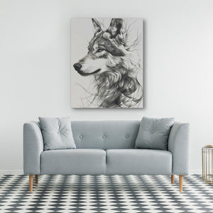 Flowing Wolf - Luxury Wall Art