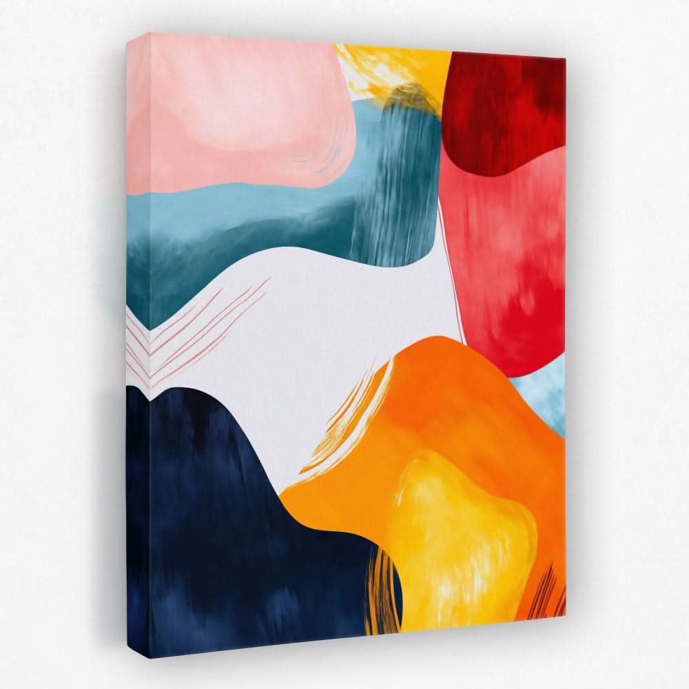 Fluid Harmony - Entryway Canvas Wall Art