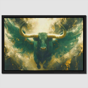 Flying Bull - Luxury Wall Art