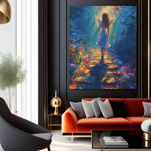 Following an Angel - Luxury Wall Art