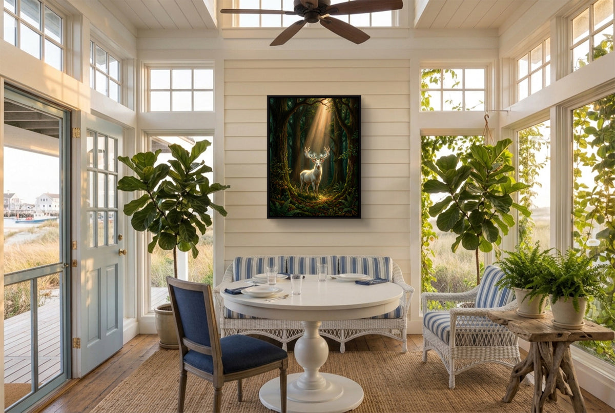 Forest Light — forest light sunroom with furniture 1port framed black