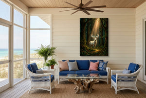 Forest Light — forest light living room with couch 2 1port flush print