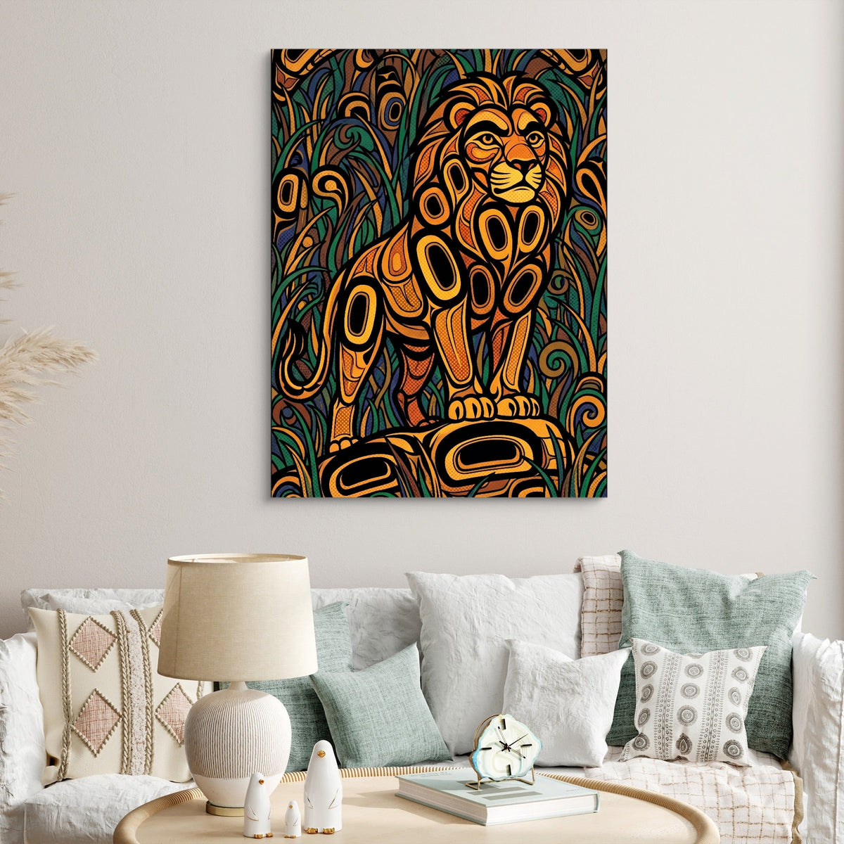 Formline Lion - Luxury Wall Art