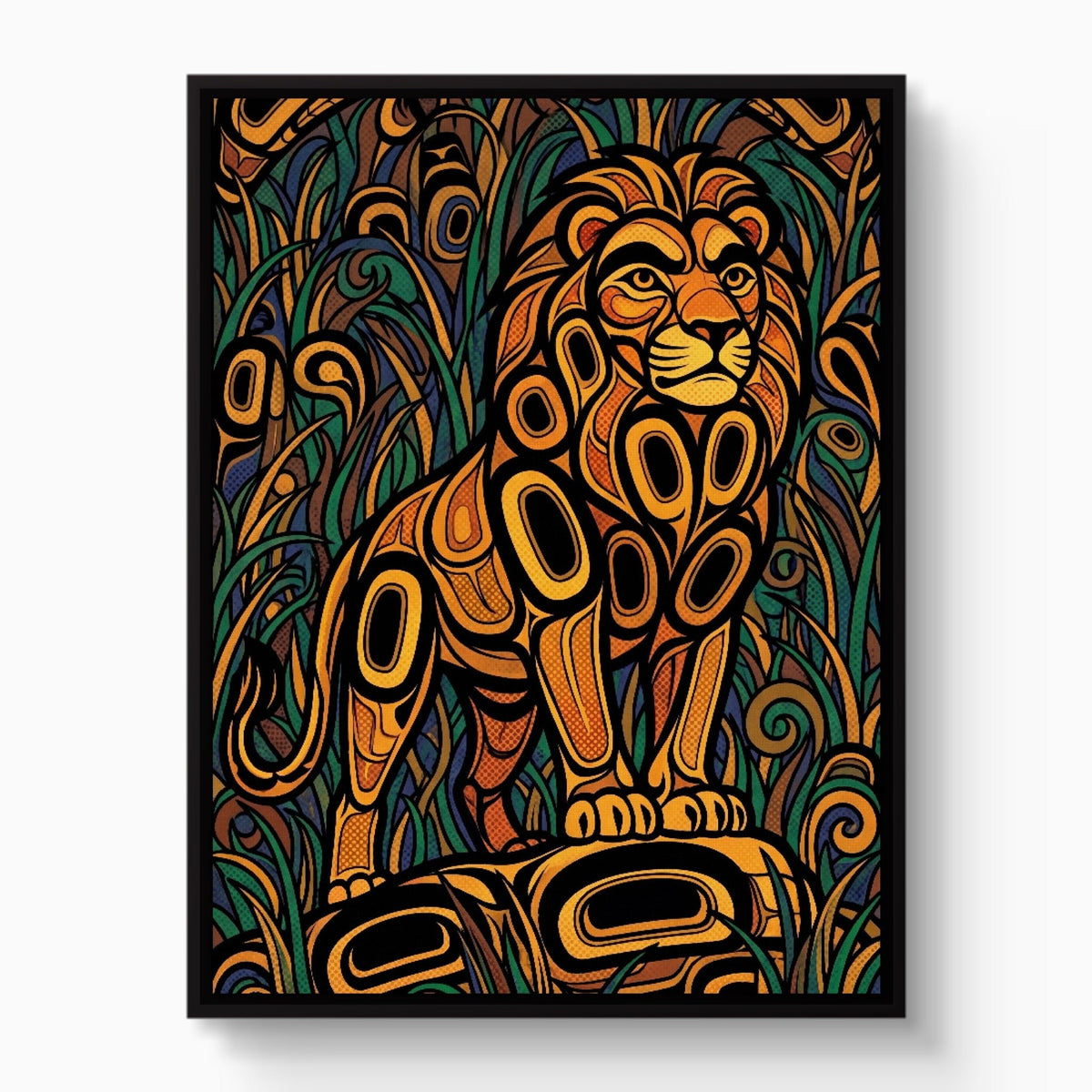 Formline Lion - Luxury Wall Art