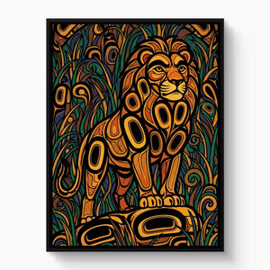 Formline Lion - Luxury Wall Art