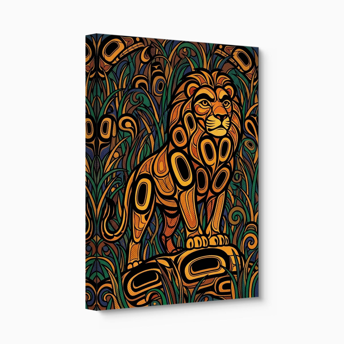 Formline Lion - Luxury Wall Art