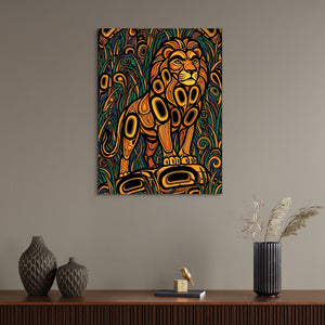 Formline Lion - Luxury Wall Art
