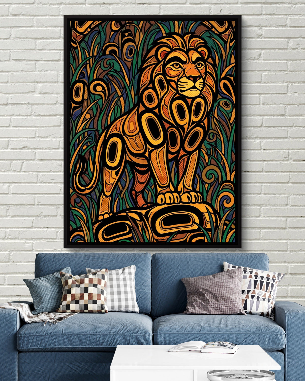 Formline Lion - Luxury Wall Art