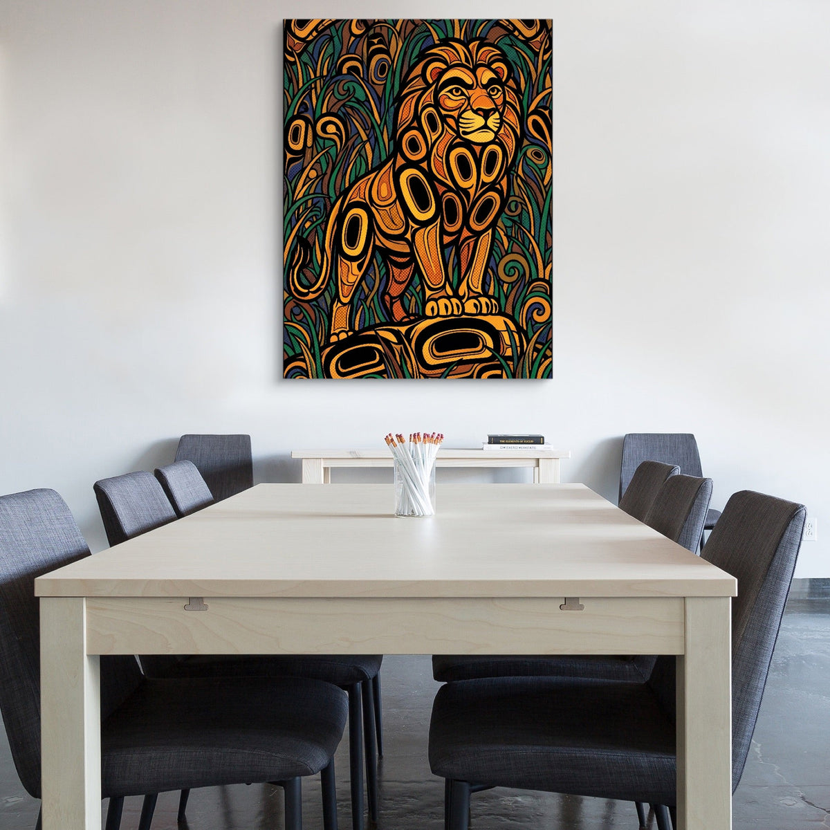 Formline Lion - Luxury Wall Art