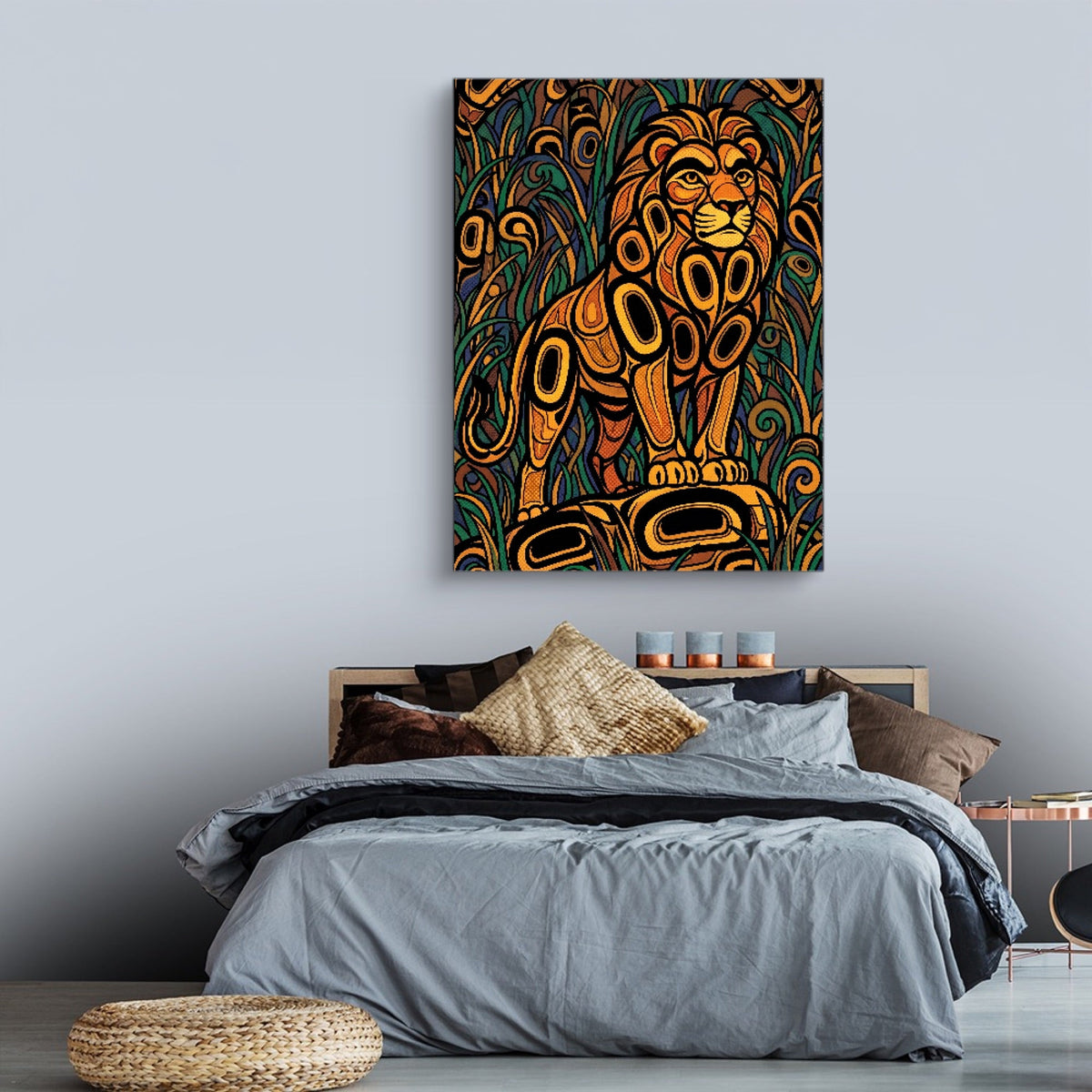 Formline Lion - Luxury Wall Art