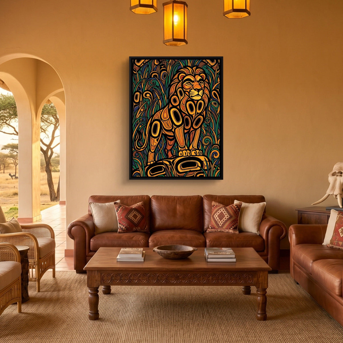 Formline Lion - Luxury Wall Art
