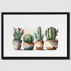 Four Cactus Plants - Luxury Wall Art