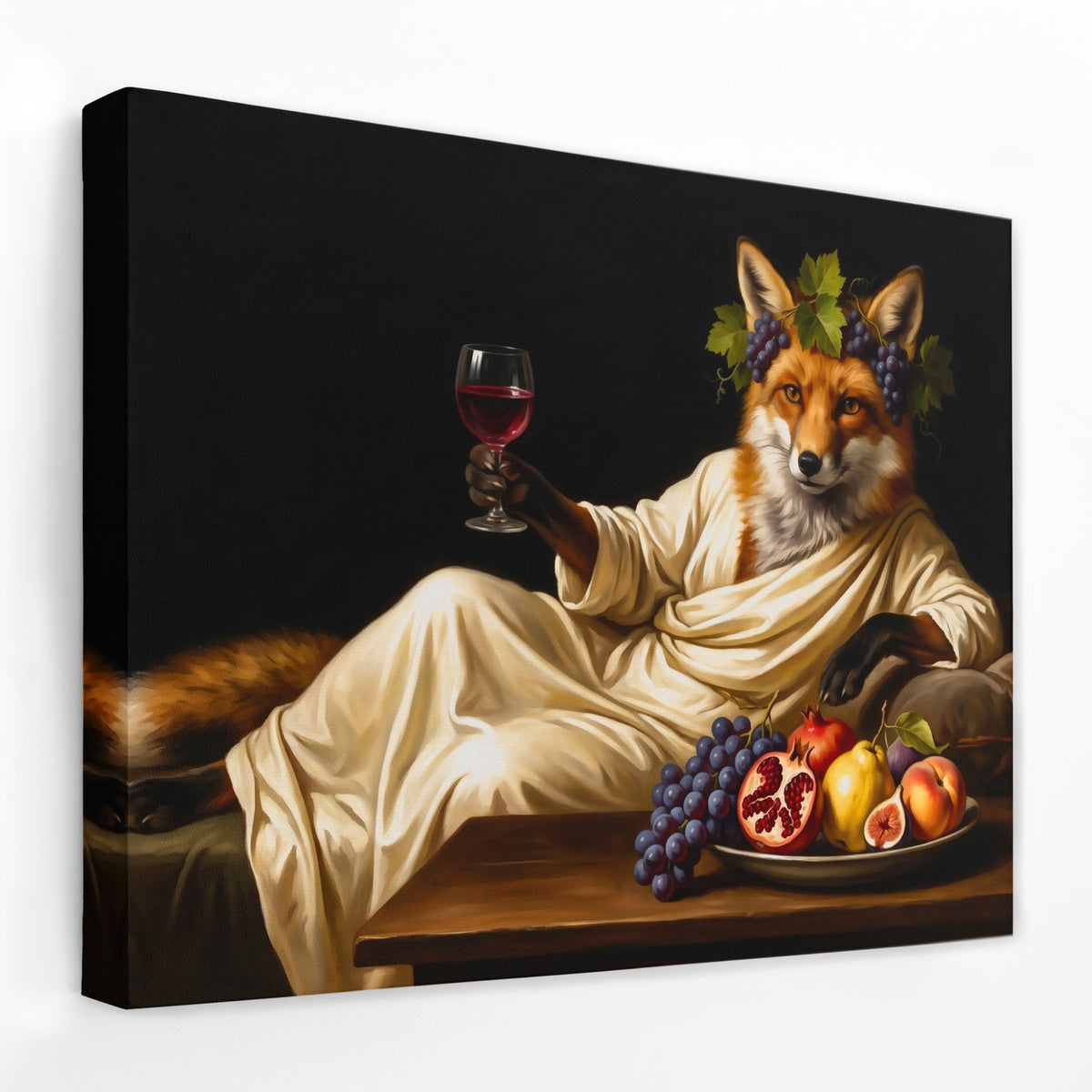 Fox Bacchus Repose — Fox Bacchus Repose Landscape   Side View   Mirror Wrap 79