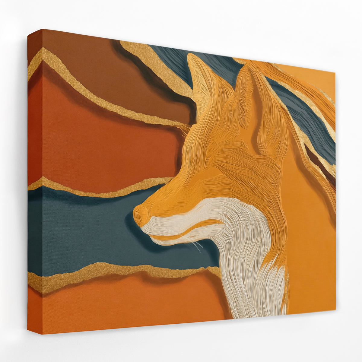 Fox Color Field — Fox Color Field Landscape   Side View   Mirror Wrap 8