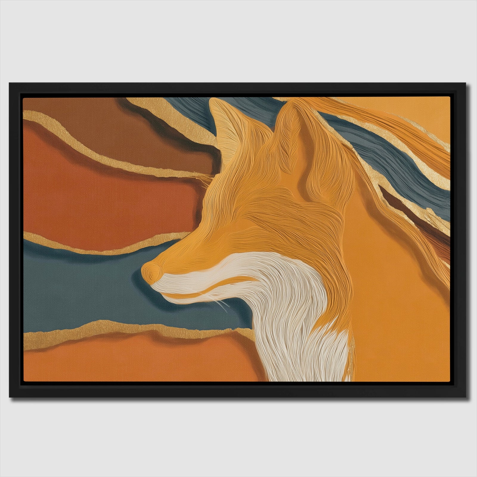 Fox Color Field canvas wall art