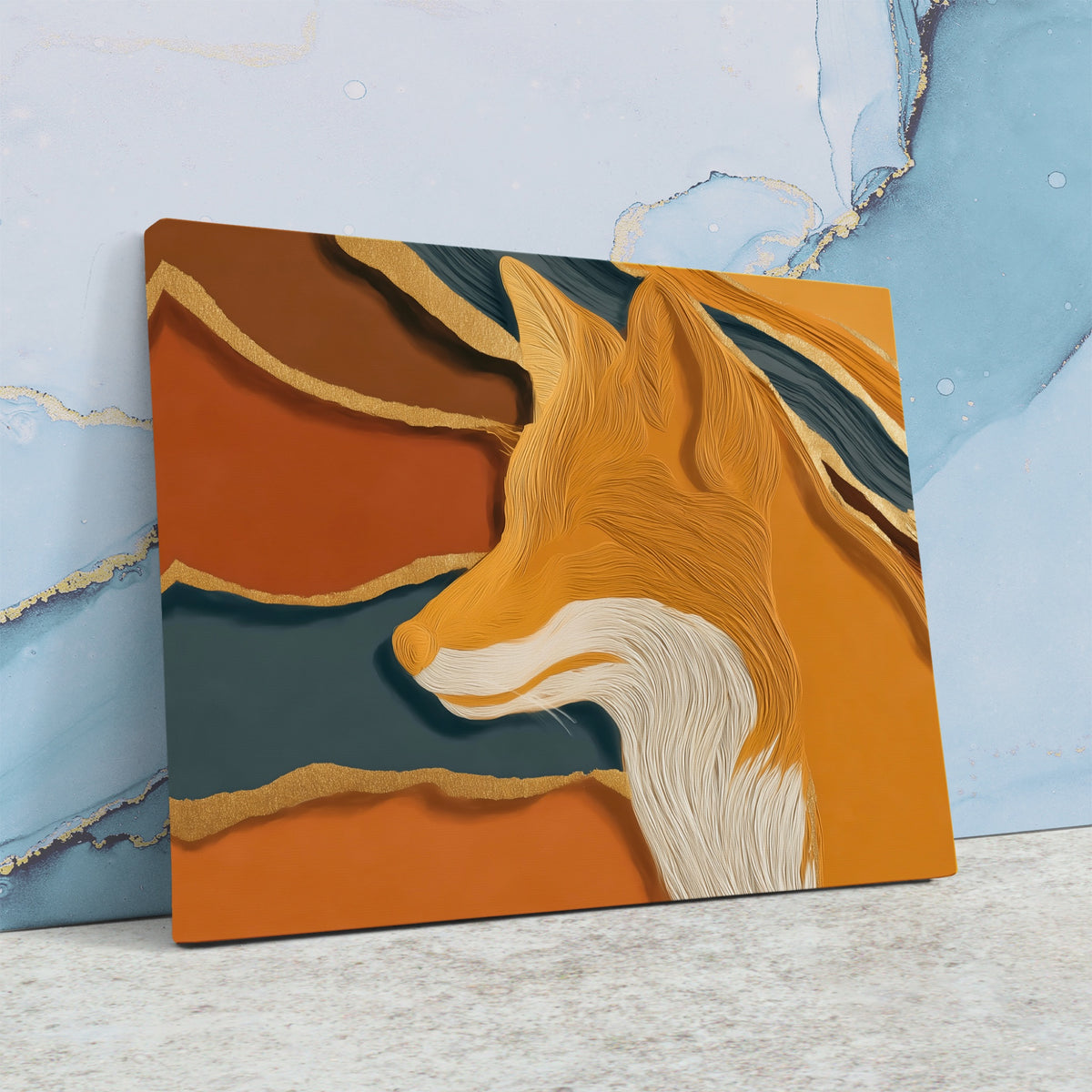 Fox Color Field — Fox Color Field Against Wall4x5 8