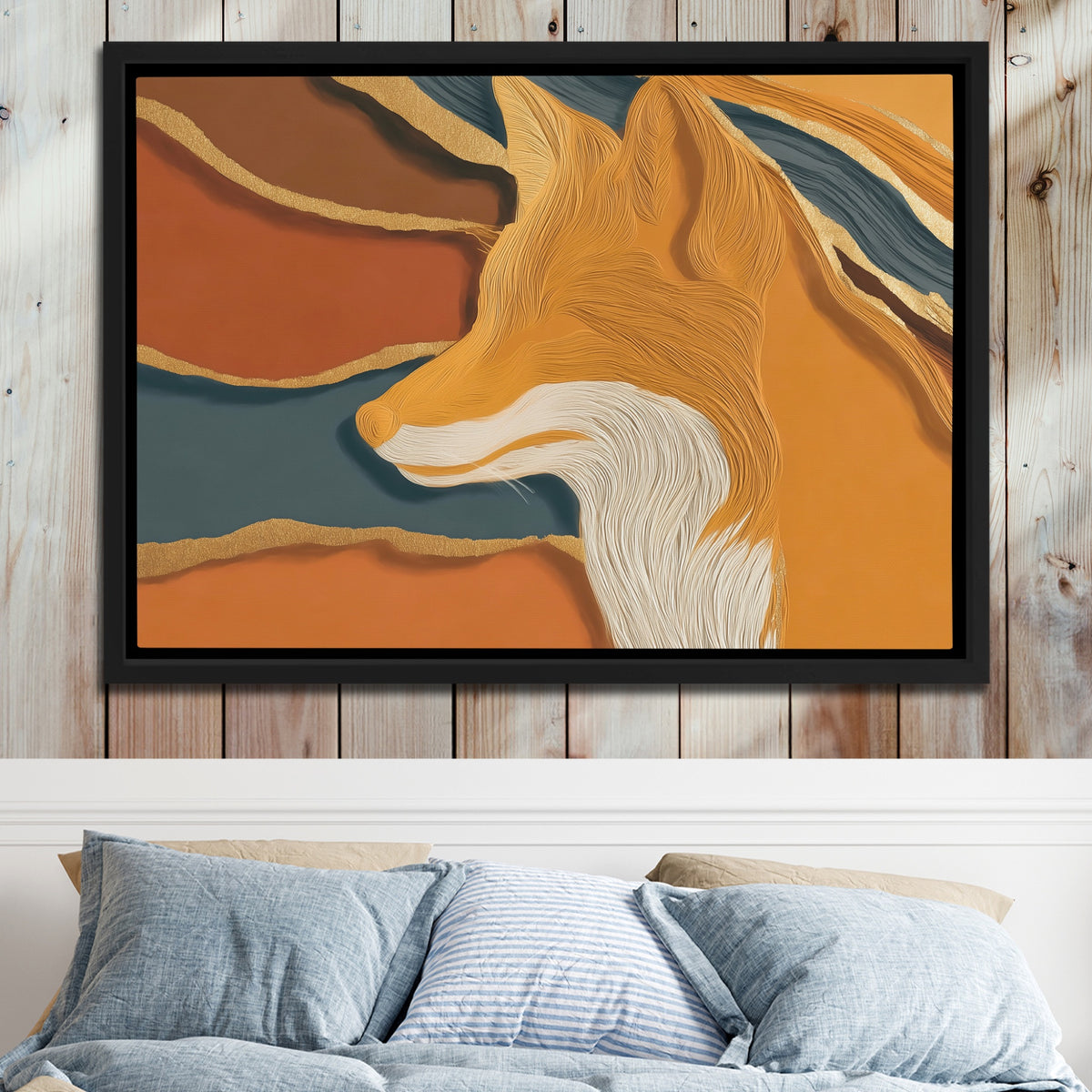 Fox Color Field — Fox Color Field Bed 2 Wood Panel 56
