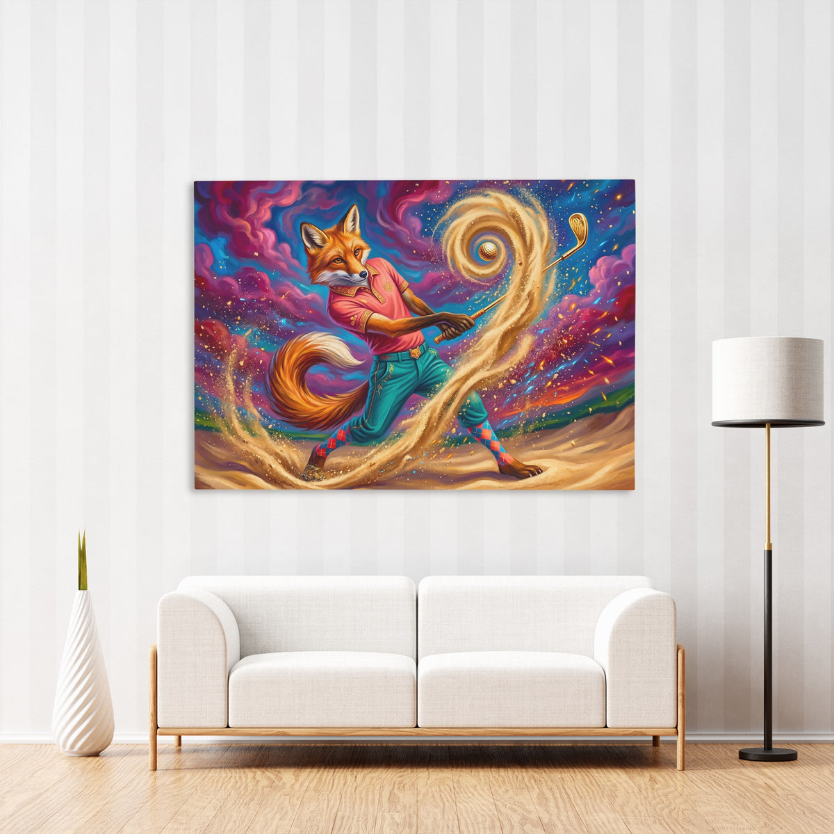 Fox Cosmic Swing — Fox Cosmic Swing New   Striped Wall Luxe 128
