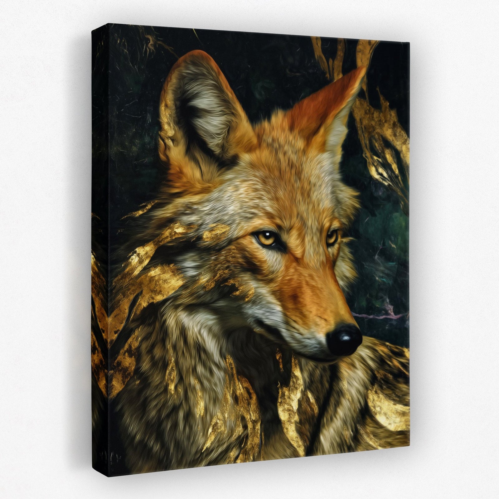 Fox Ember Shadows - Luxury Wall Art
