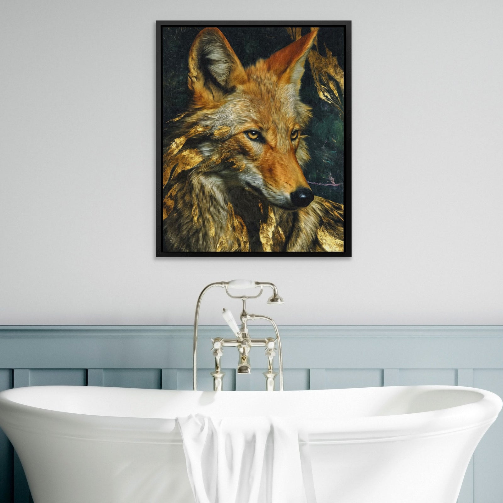 Fox Ember Shadows - Luxury Wall Art