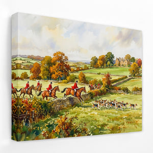 Fox Hunt Autumn — Fox Hunt Autumn Landscape   Side View   Mirror Wrap 178