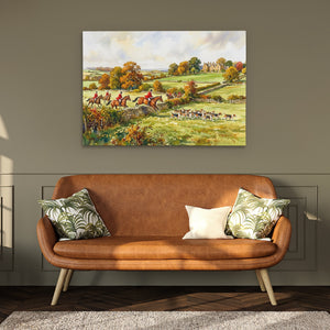 Fox Hunt Autumn — Fox Hunt Autumn Hallway Bench Green 121