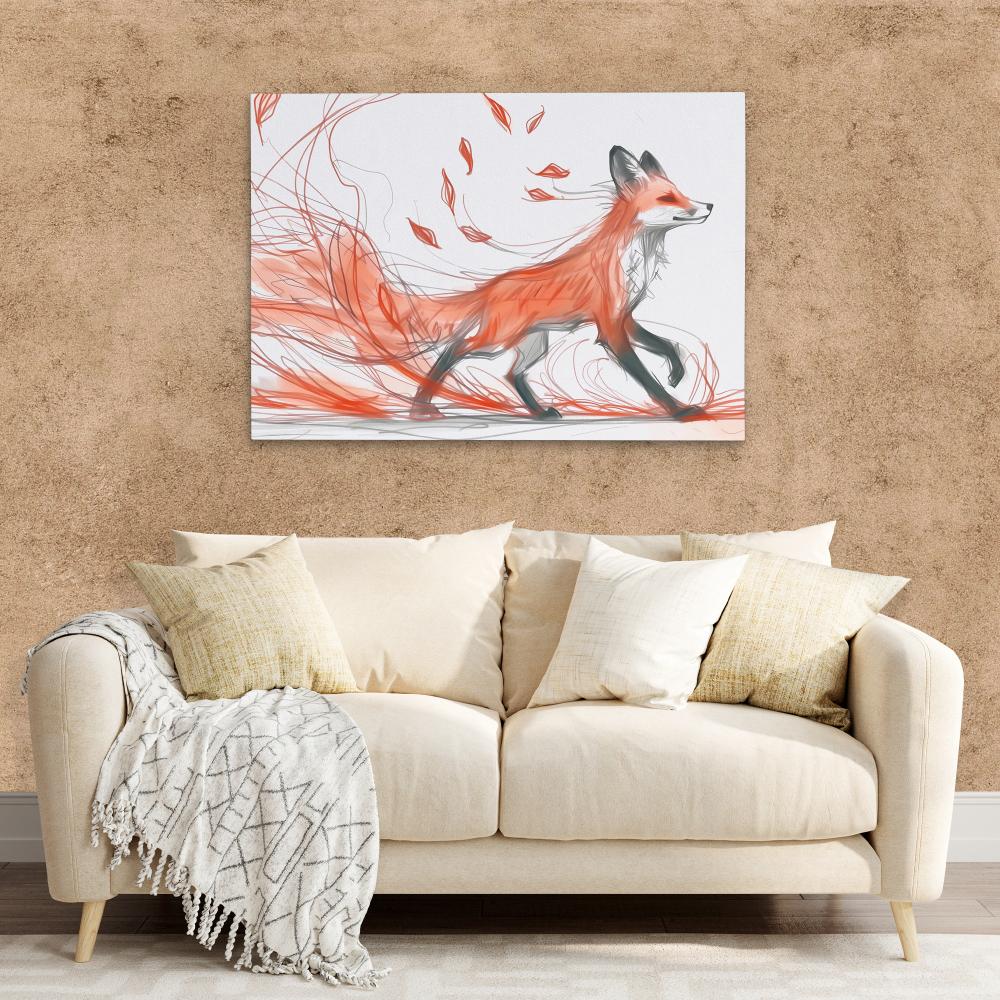 Fox in the Fall - Luxury Wall Art