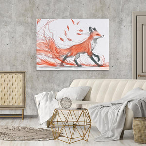 Fox in the Fall - Luxury Wall Art