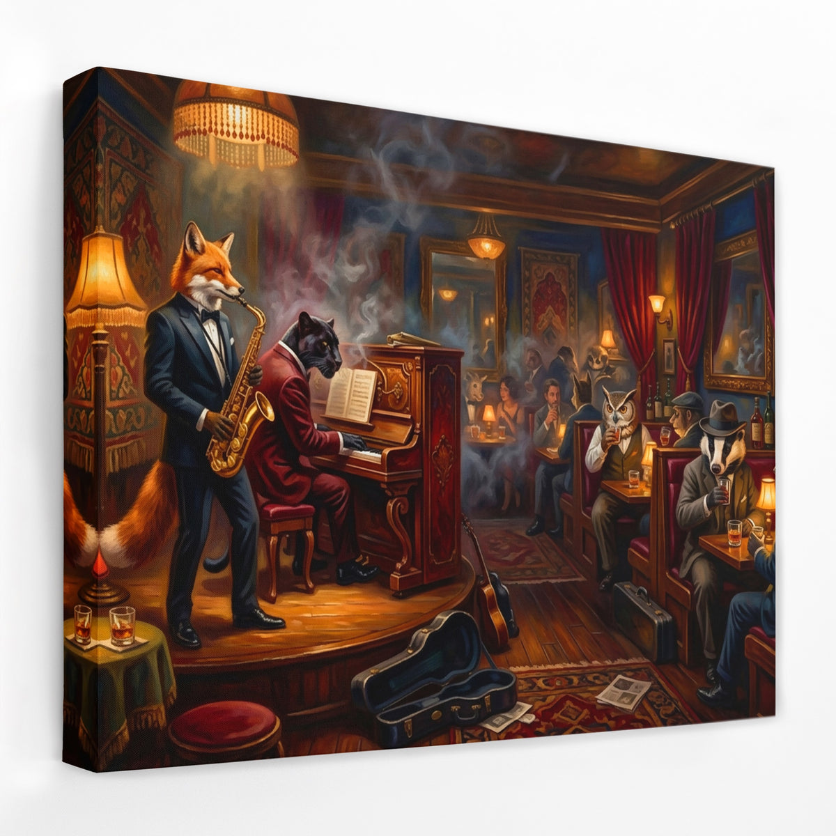 Fox Jazz Quartet — Fox Jazz Quartet Landscape   Side View   Mirror Wrap 179