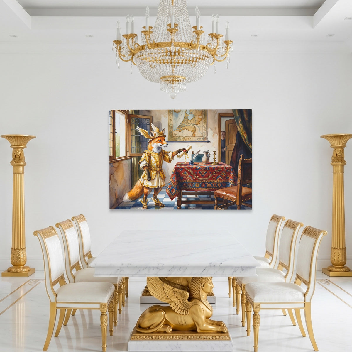 Fox Renaissance Study — Fox Renaissance Study Roman White Room Land 214