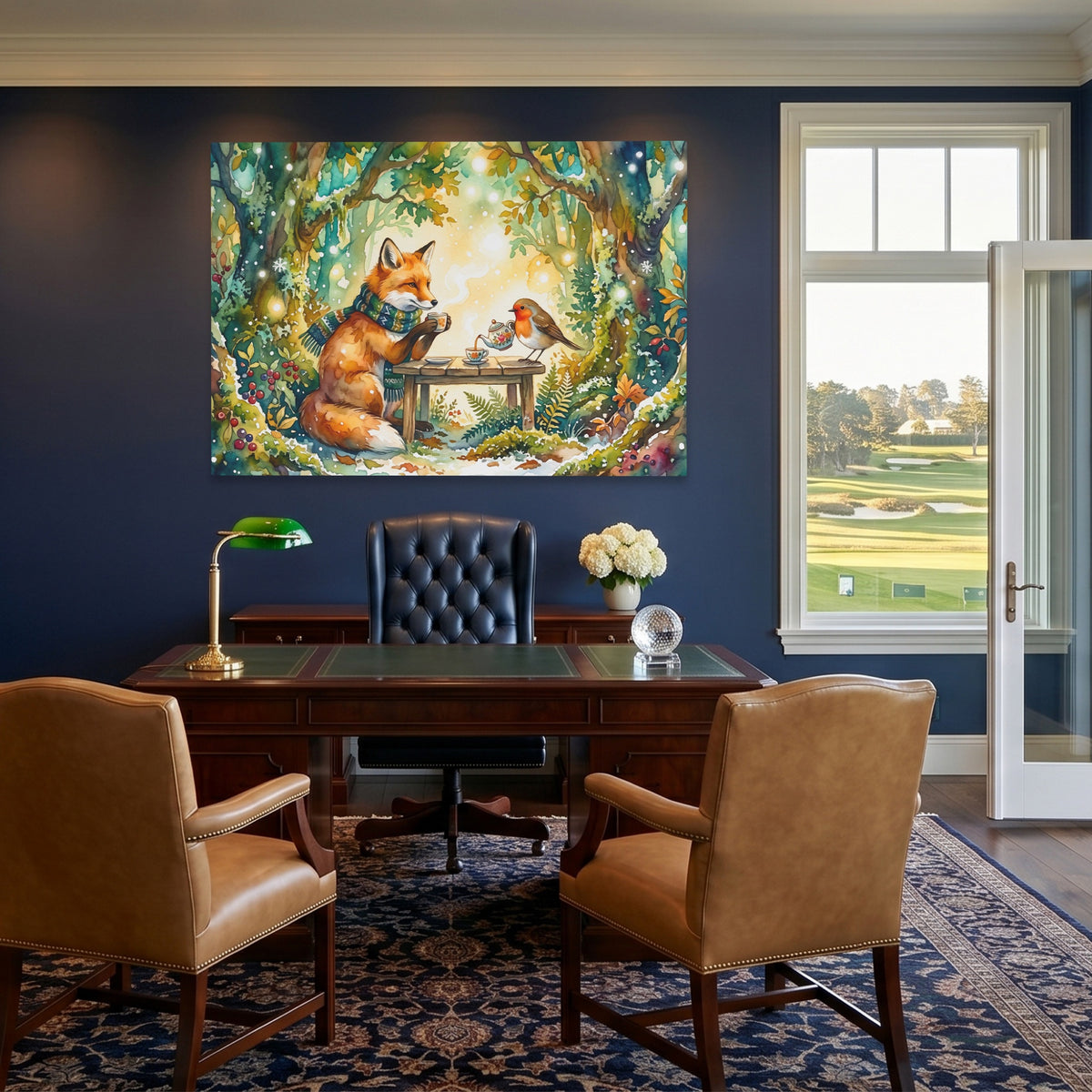 Fox Robin Tea — Fox Robin Tea Golf House Blue Land 131
