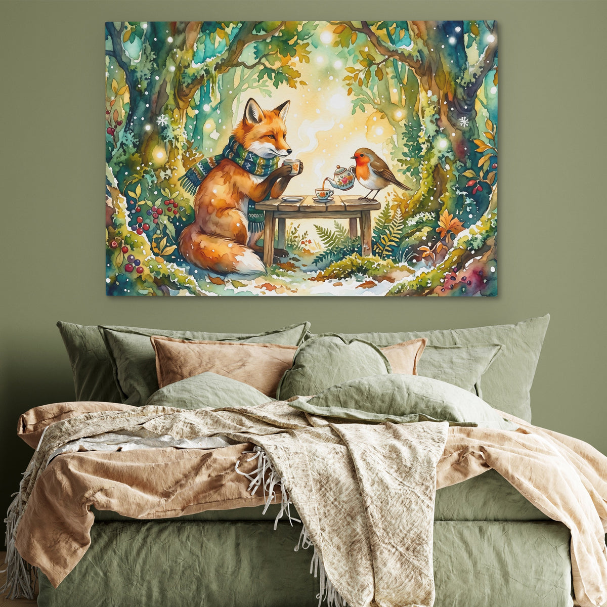Fox Robin Tea — Fox Robin Tea Green Bedroom 152