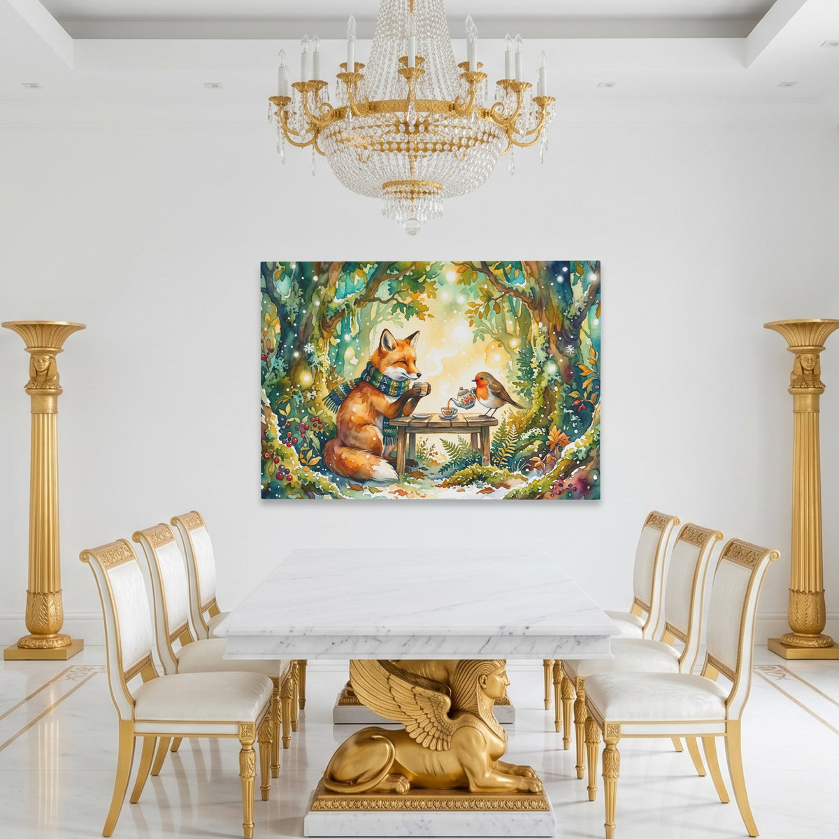 Fox Robin Tea — Fox Robin Tea Roman White Room Land 215