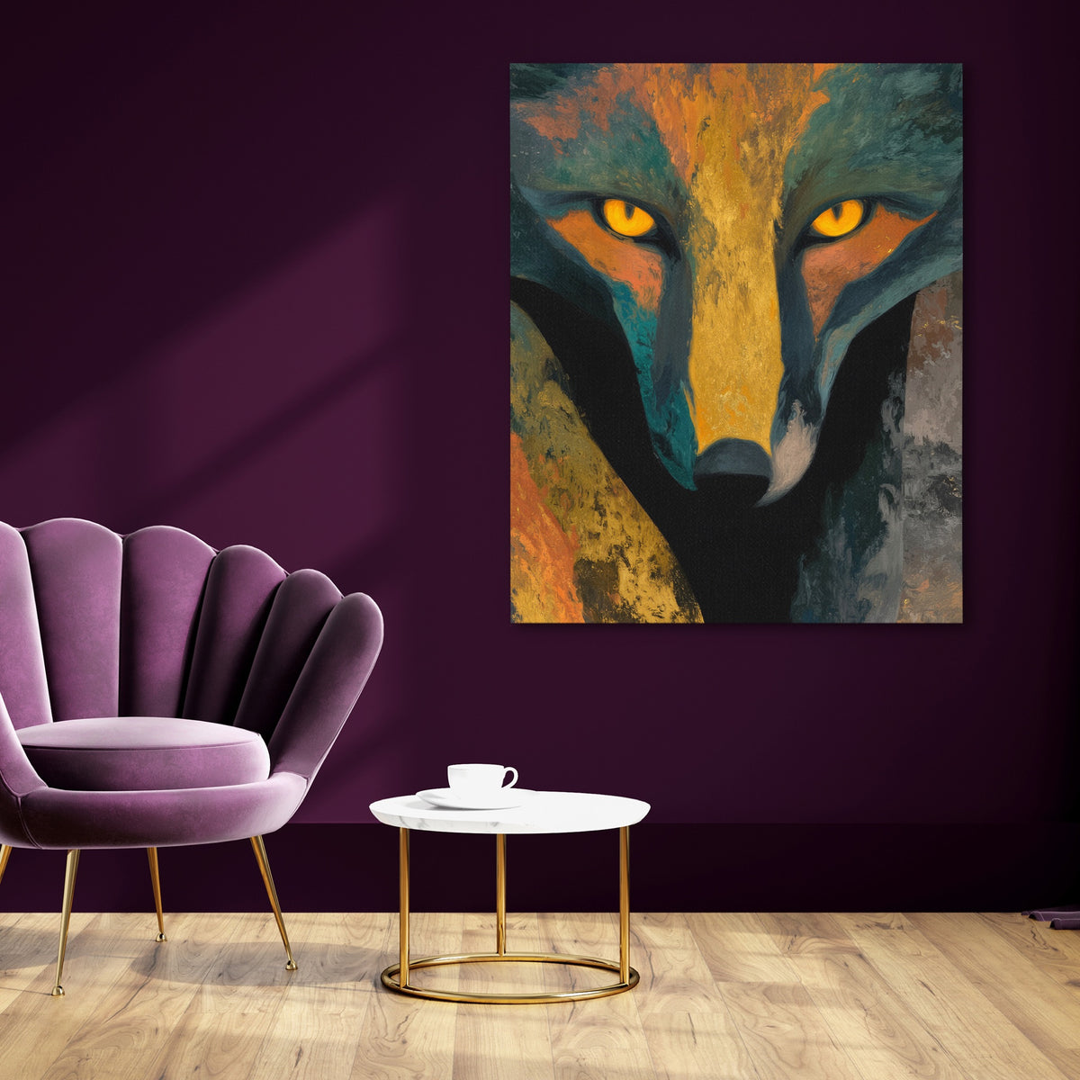 Fox Spirit Glowing — Fox Spirit Glowing purple room 113