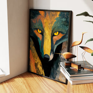 Fox Spirit Glowing — Fox Spirit Glowing New   Living Room Wall Apartment Zoom 209
