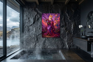 Fox with Bouquet - Luxury Wall Art
