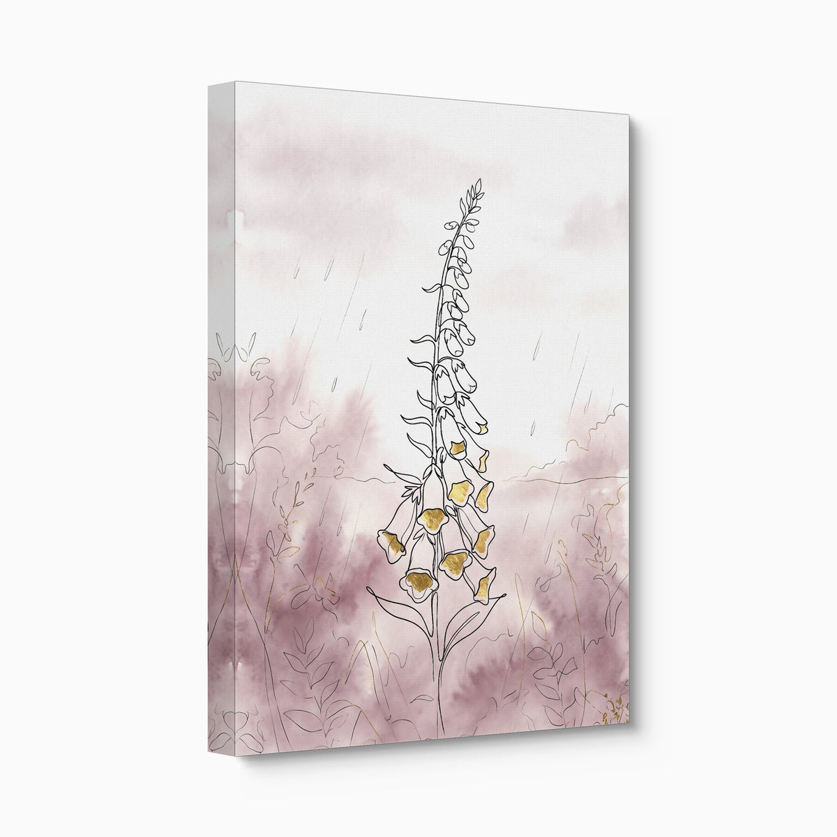 Foxglove Rains — foxglove rains angled flush print