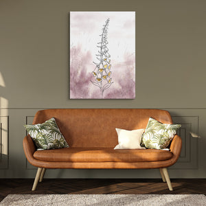 Foxglove Rains — foxglove rains sq hallway bench green 1port flush print