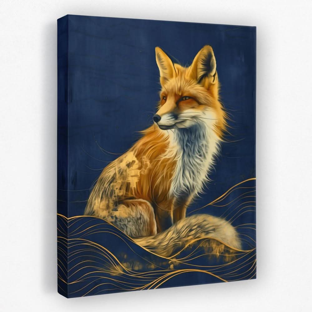 Foxy Stare - Animals Canvas Wall Art