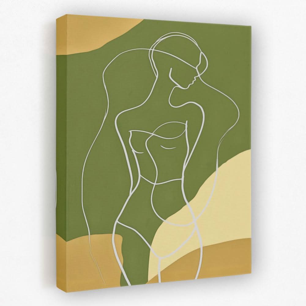 Fractured Art - Line Art Canvas Wall Art