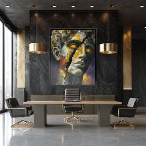 Fractured Golden Soul - Luxury Wall Art