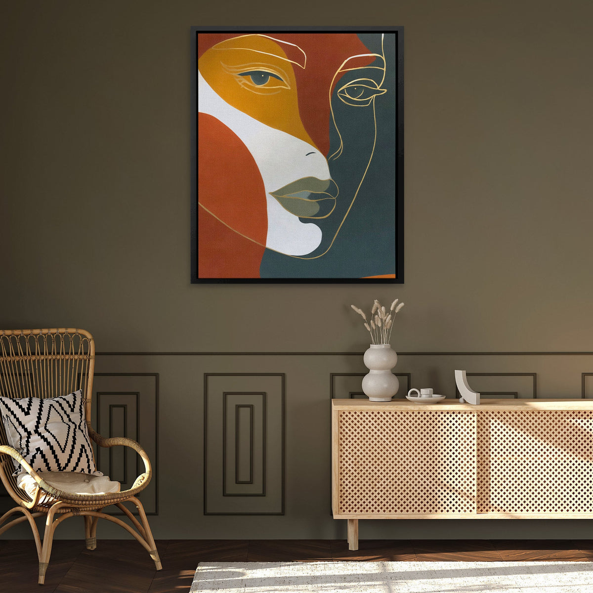 Fractured Identity Portrait - Luxury Wall Art