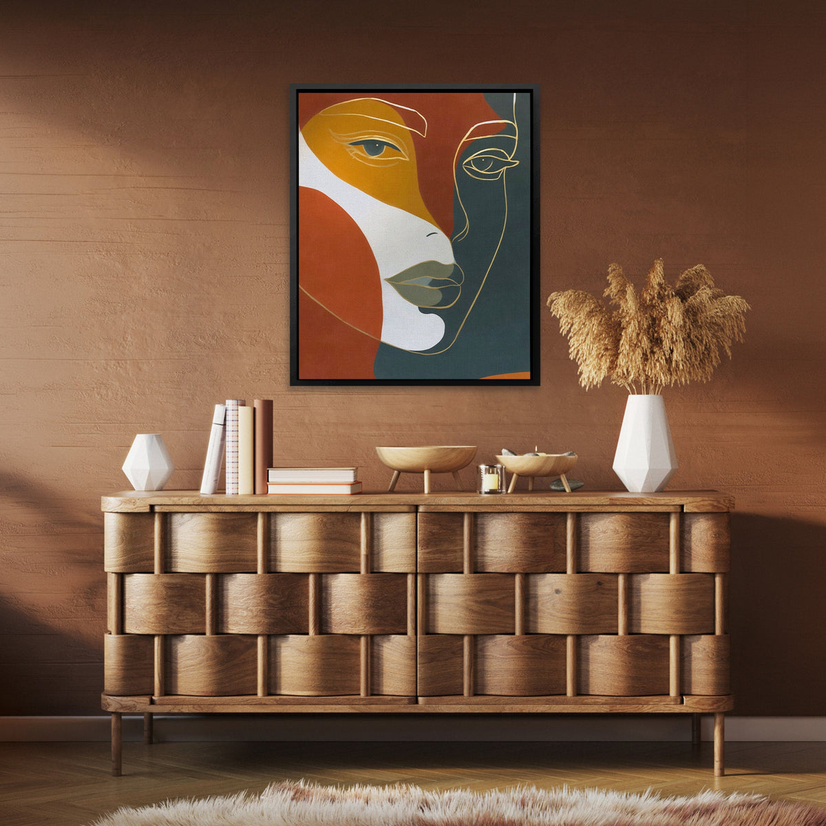 Fractured Identity Portrait - Luxury Wall Art