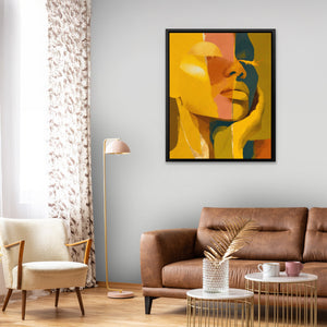 Fragmented Golden Self - Luxury Wall Art