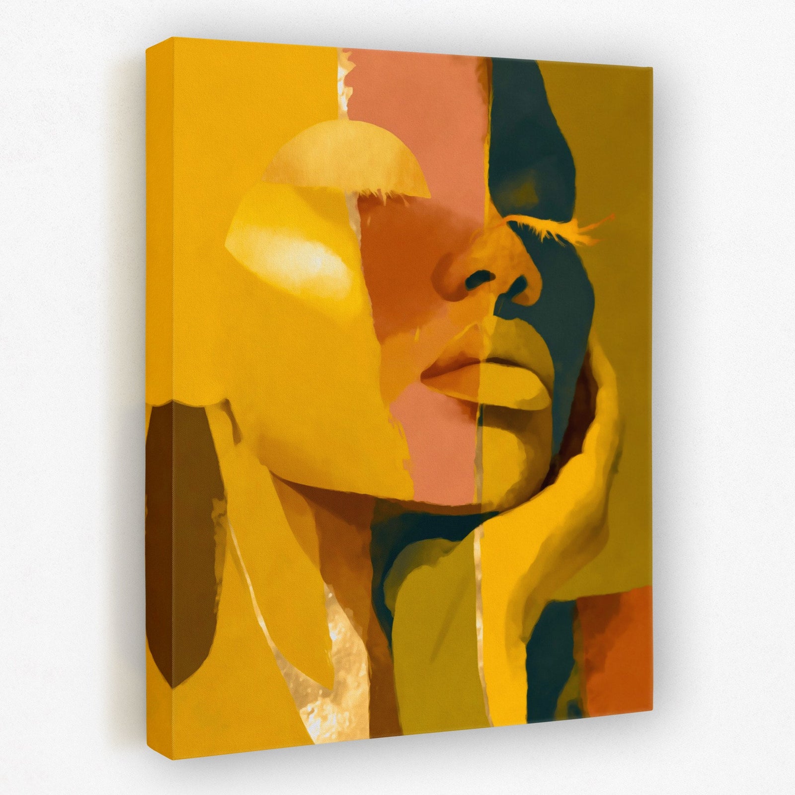 Fragmented Golden Self - Luxury Wall Art
